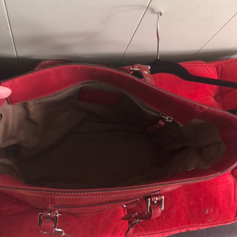 Red Coach tote - Picture 4 of 5